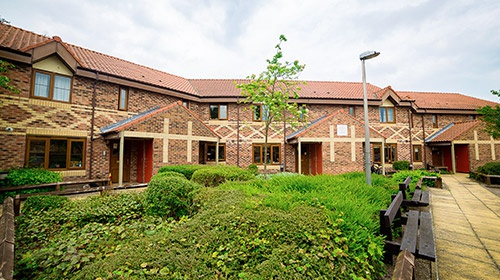 Front view of Limes Court accommodation 