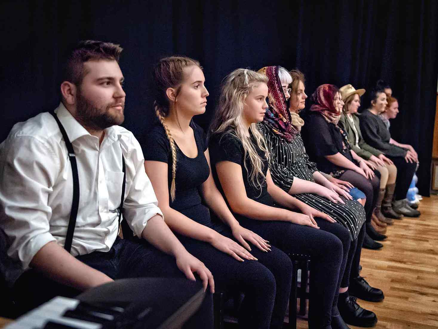 Students sat in performance 