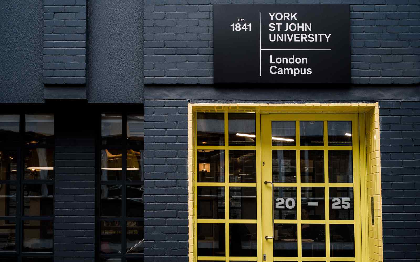 Entrance to the York St John University London Campus 