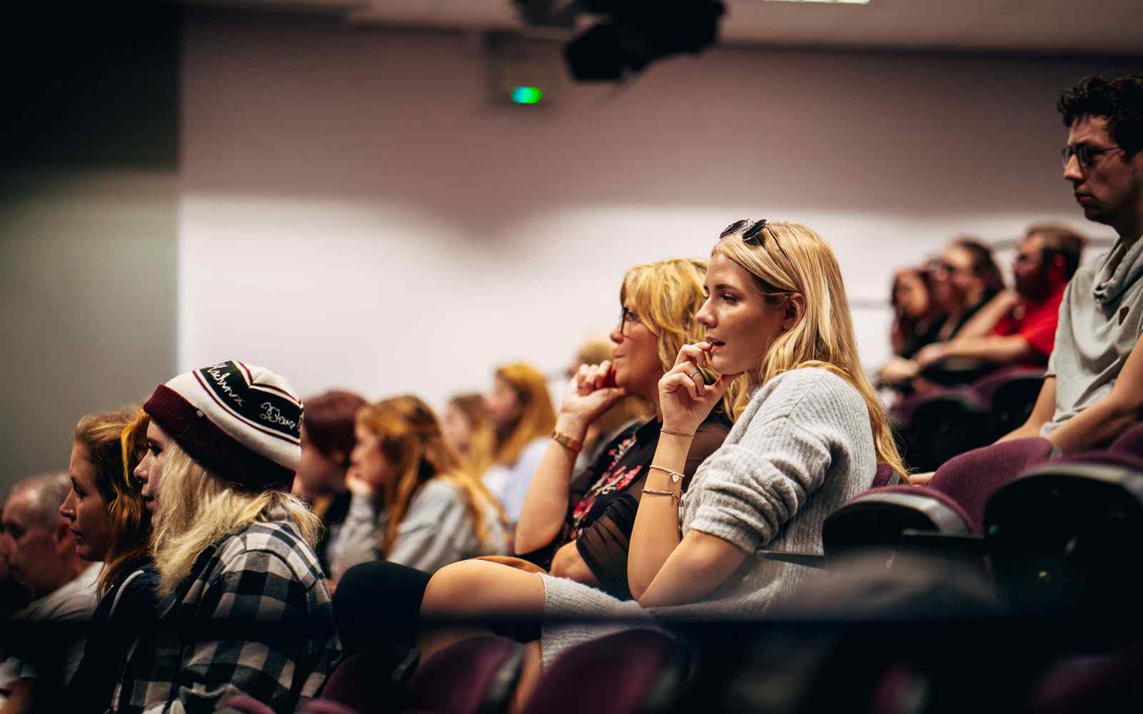 Students in lecture theatre 